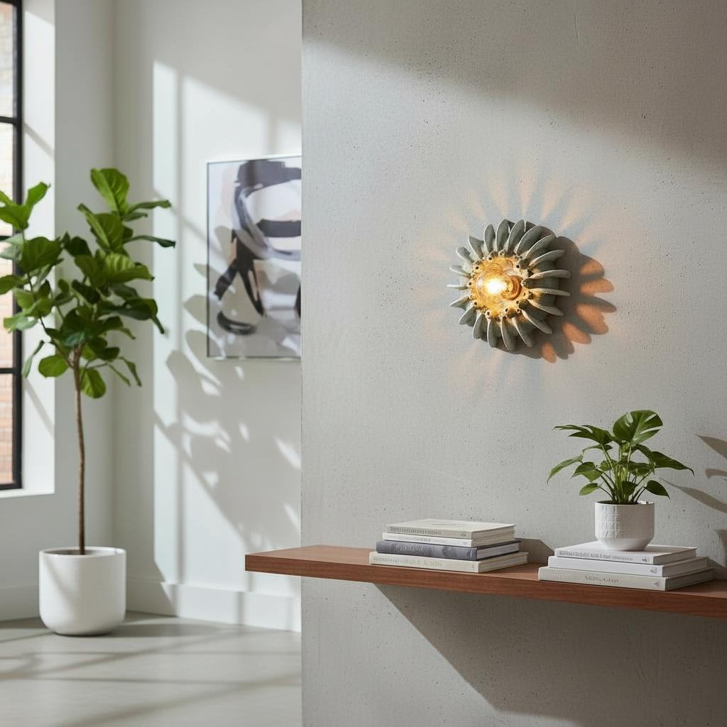 Coral — Wall Sconce, handmade ceramic