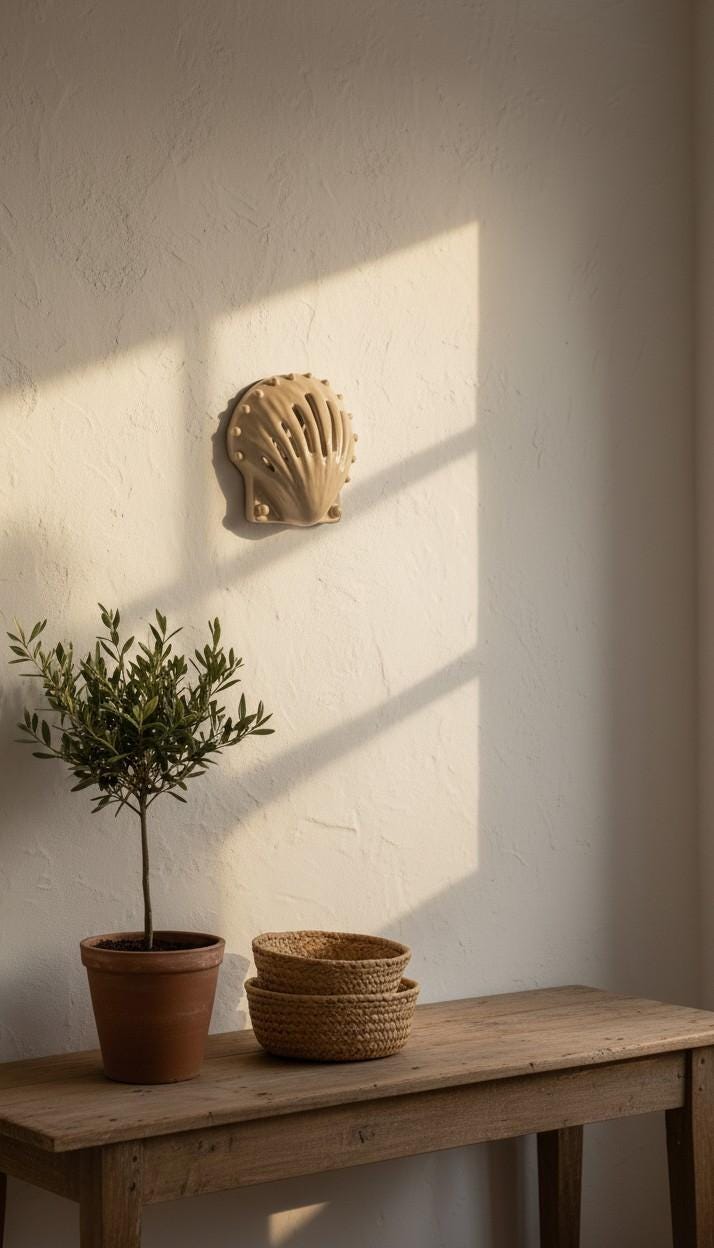 Venus — Wall Sconce, handmade ceramic