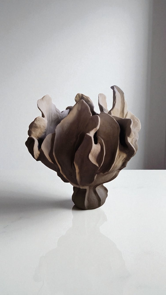 Organische skulpturale Keramik Vase