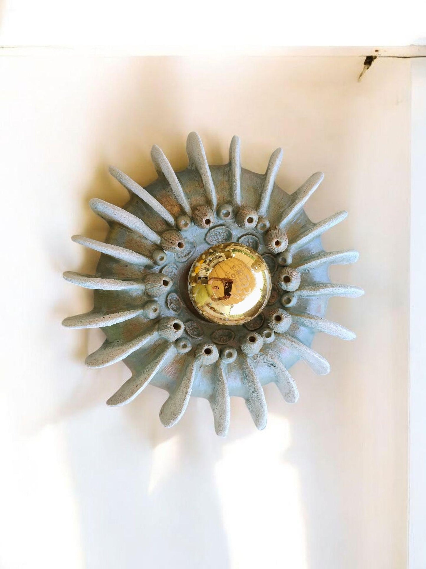 Coral — Wall Sconce, handmade ceramic