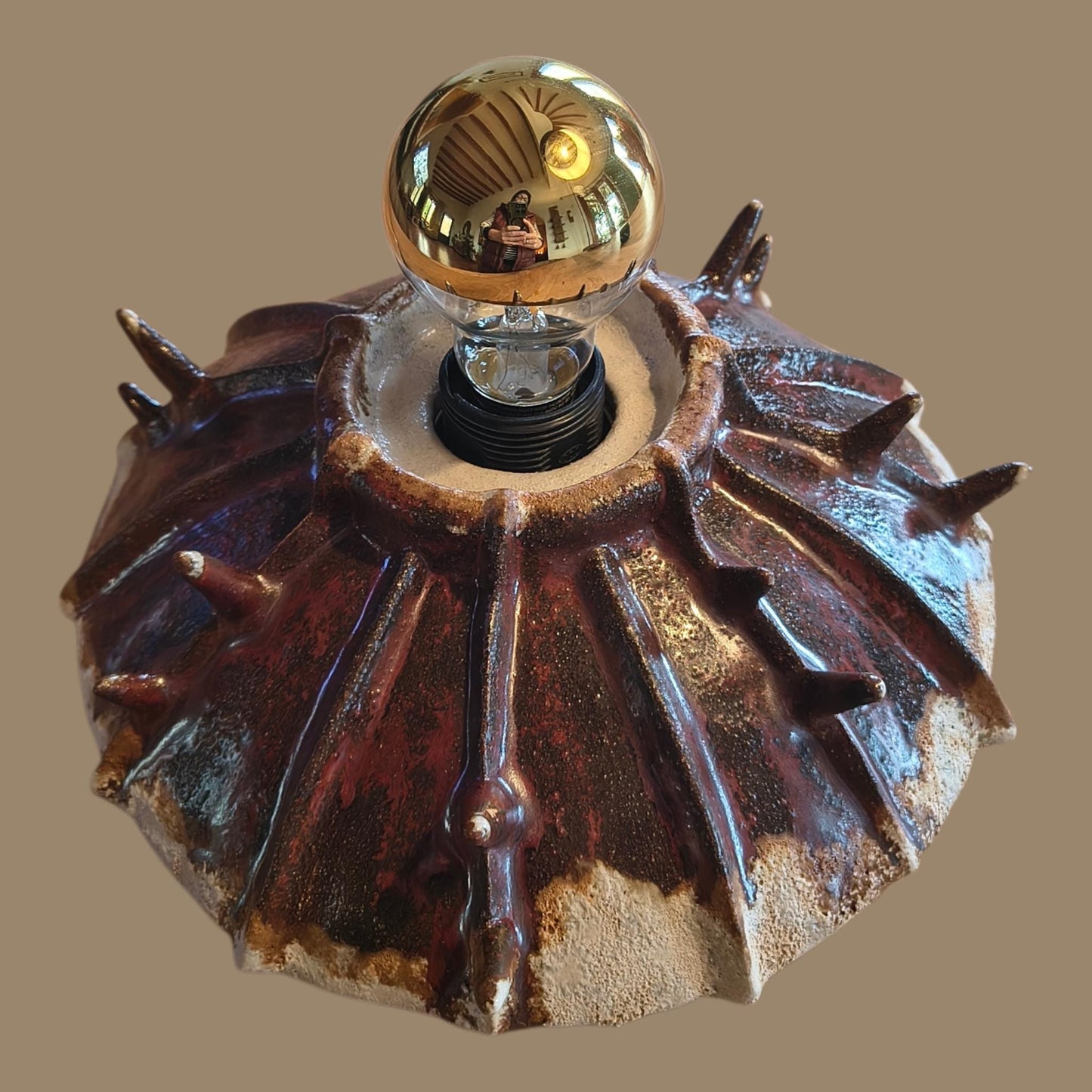 Coastal Wall Sconce, handmade ceramic