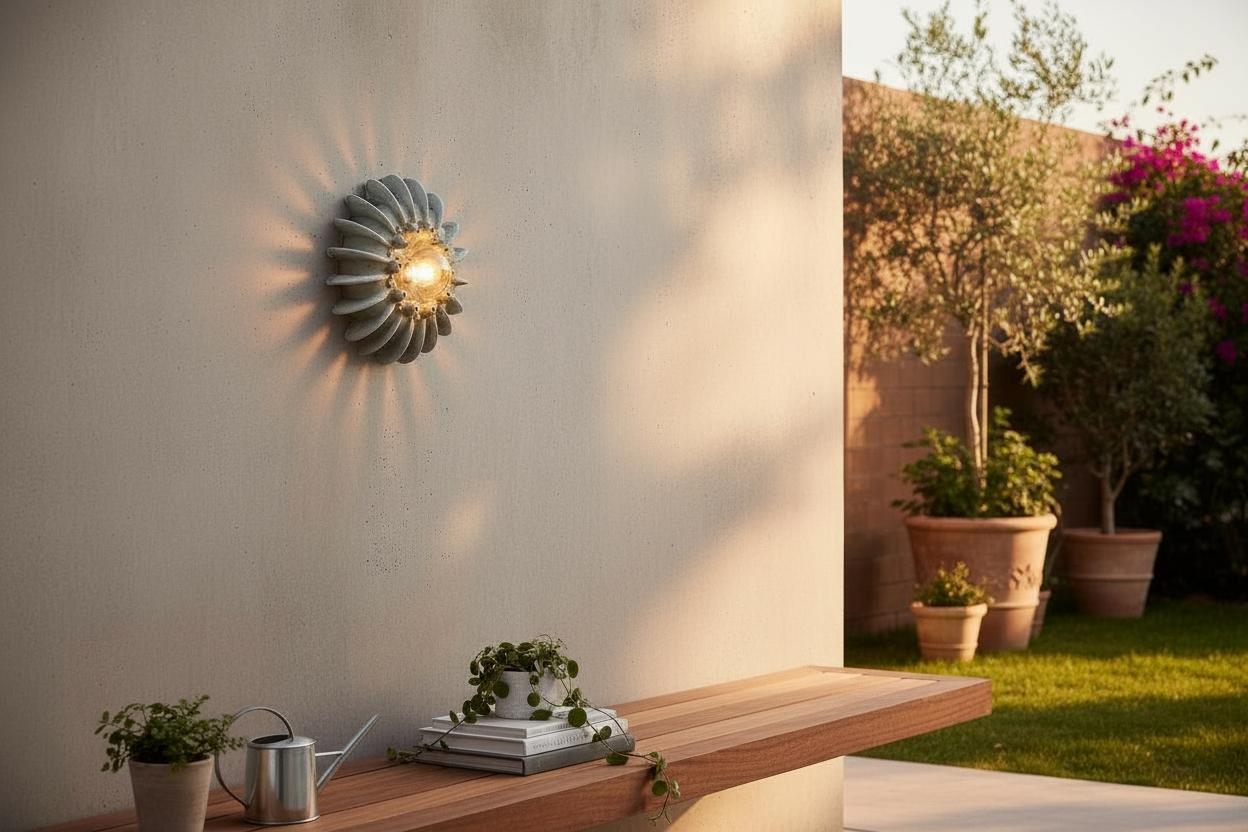 Coral — Wall Sconce, handmade ceramic