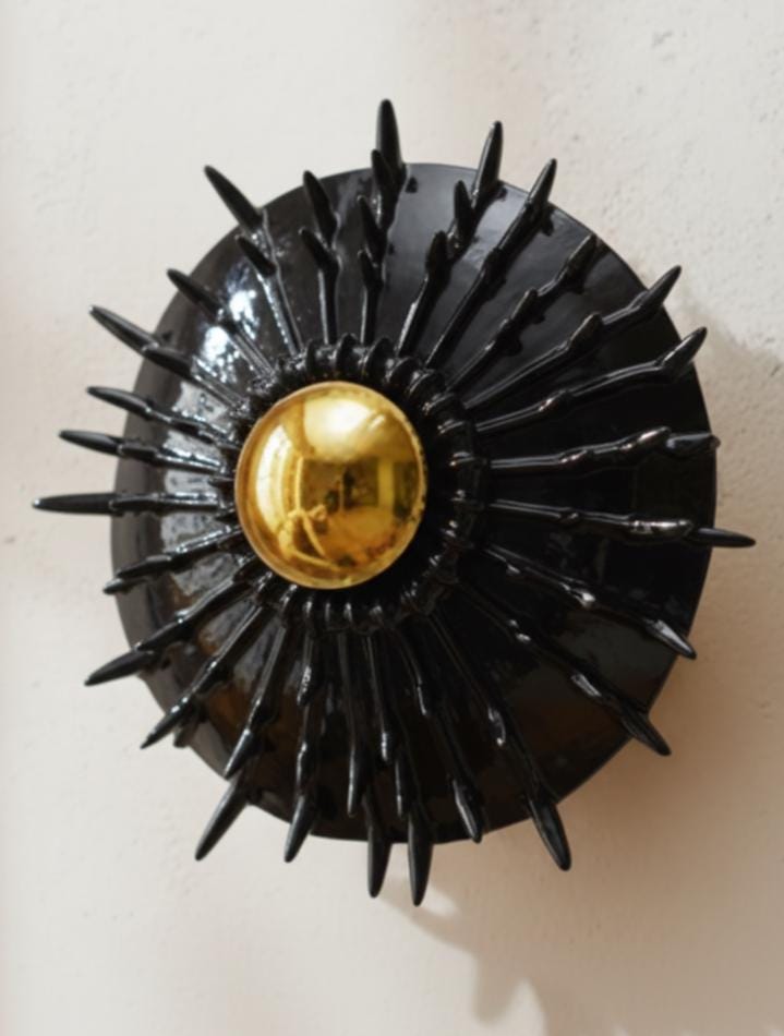 Coastal Wall Sconce, handmade ceramic