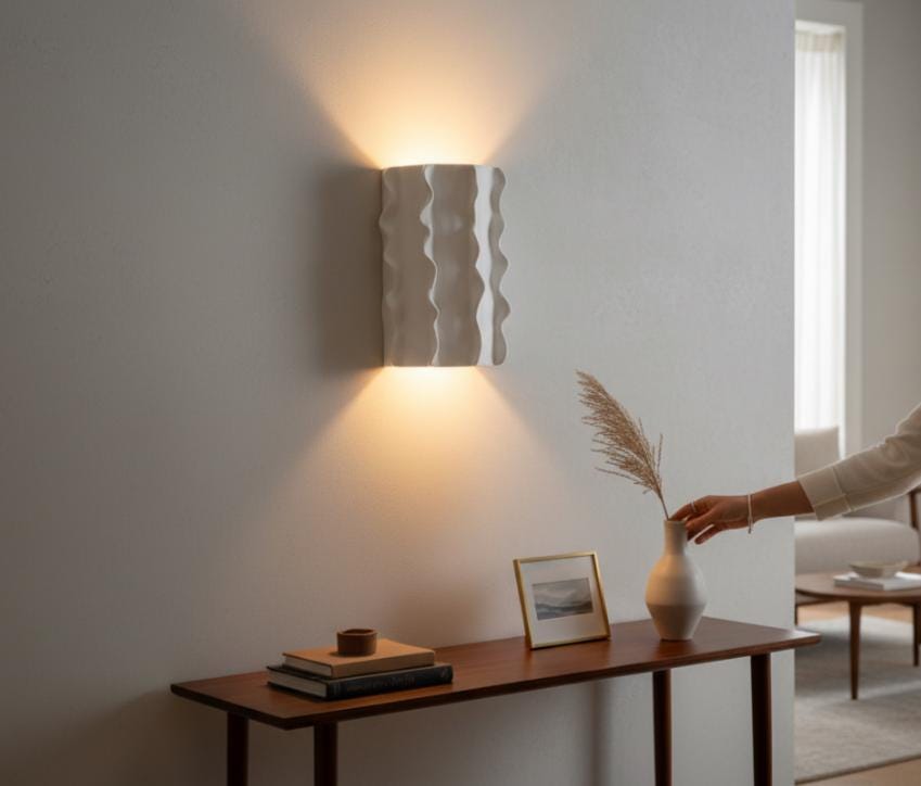 Sea — Wall Light, handmade ceramic
