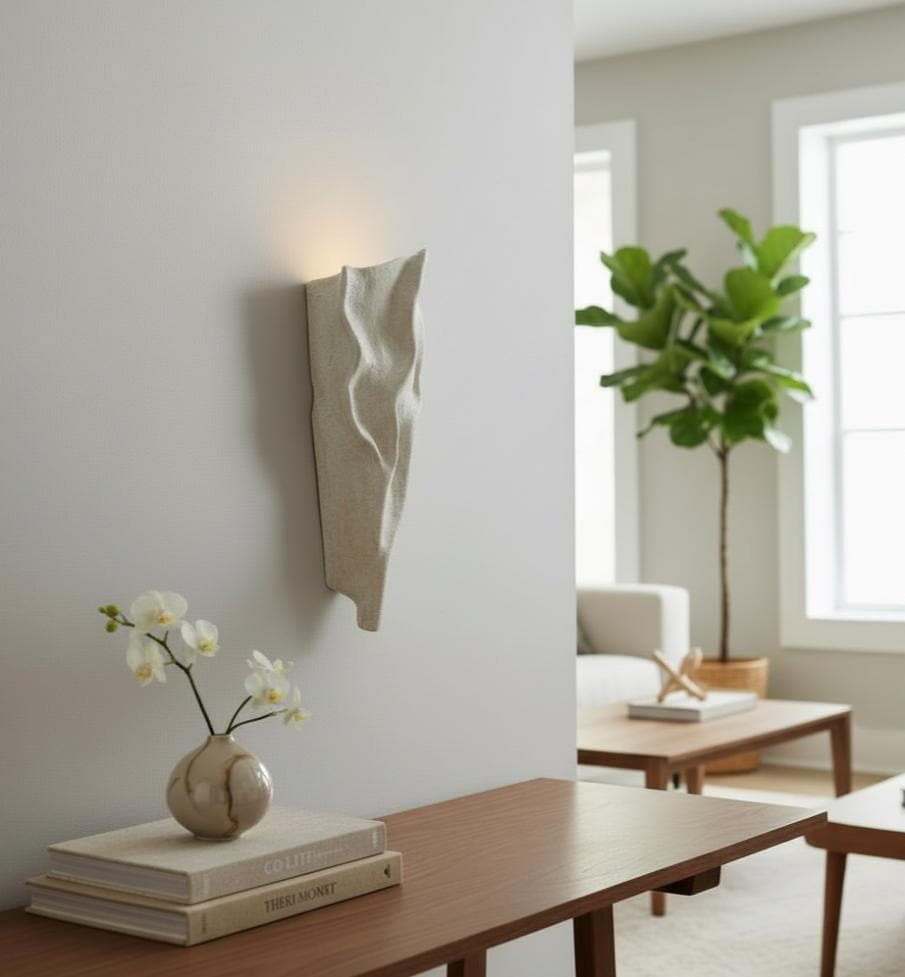 Calyx — Wall Light, handmade ceramic