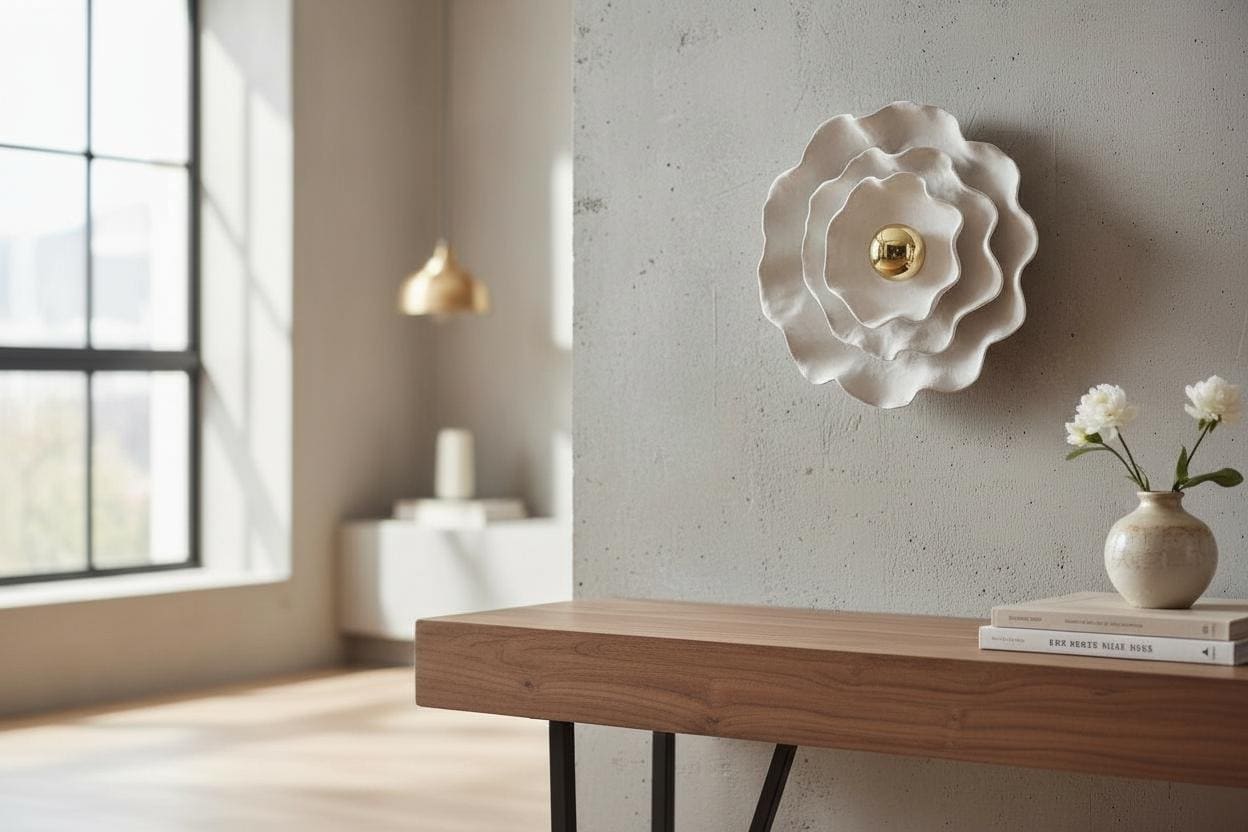 Flora — Wall Light, handmade ceramic