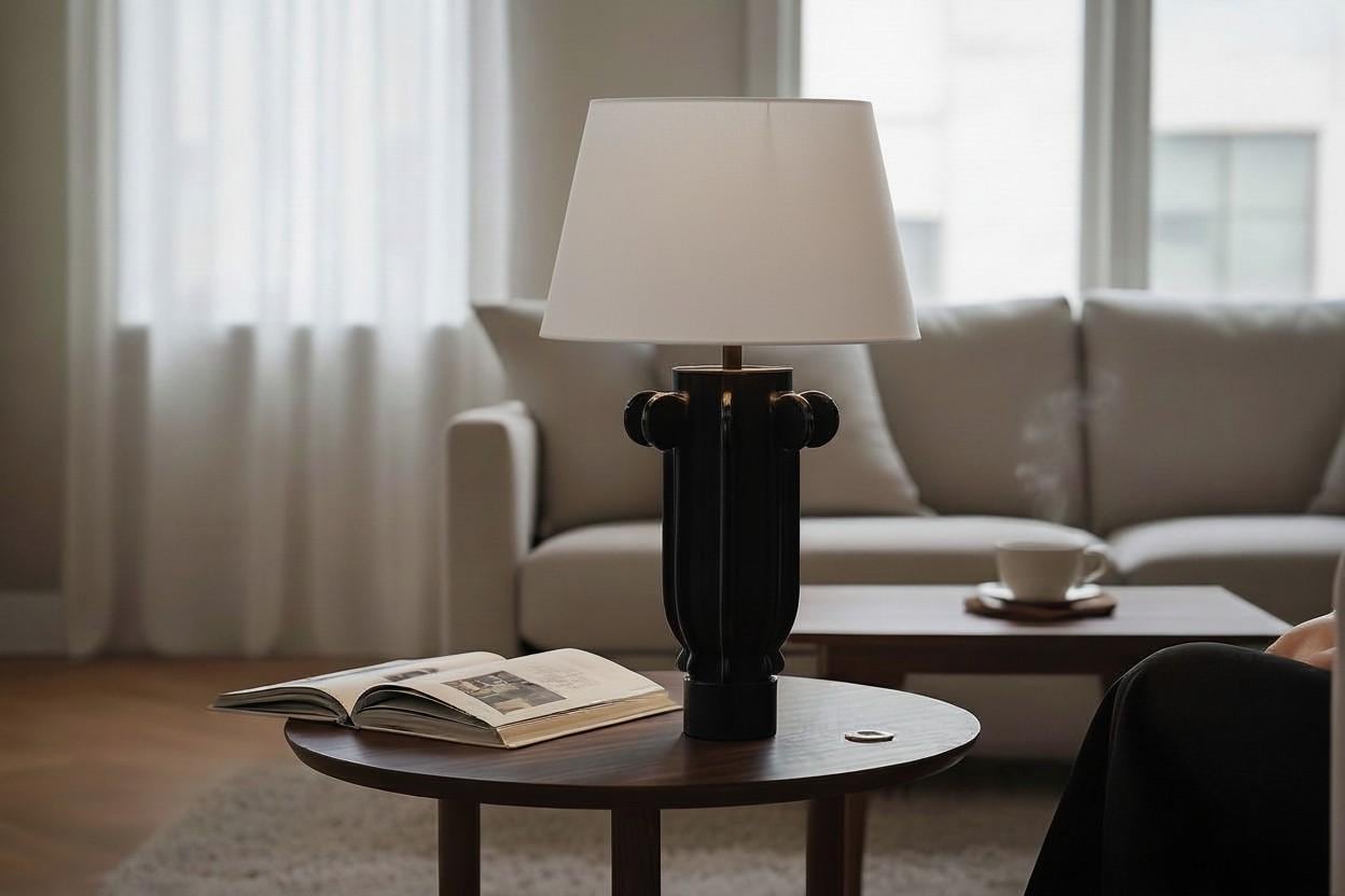 Elegant Table Lamp, handmade ceramic