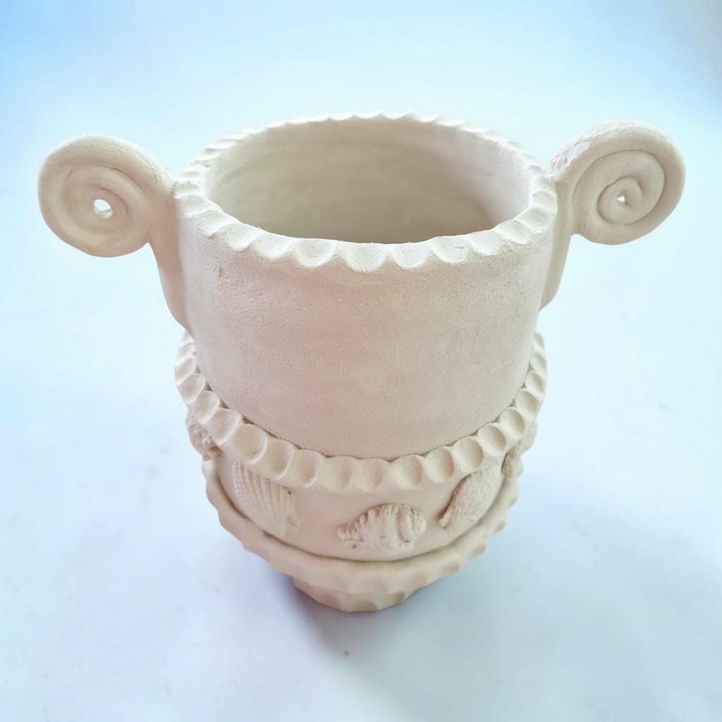 Pedestal Vase, handmade ceramic