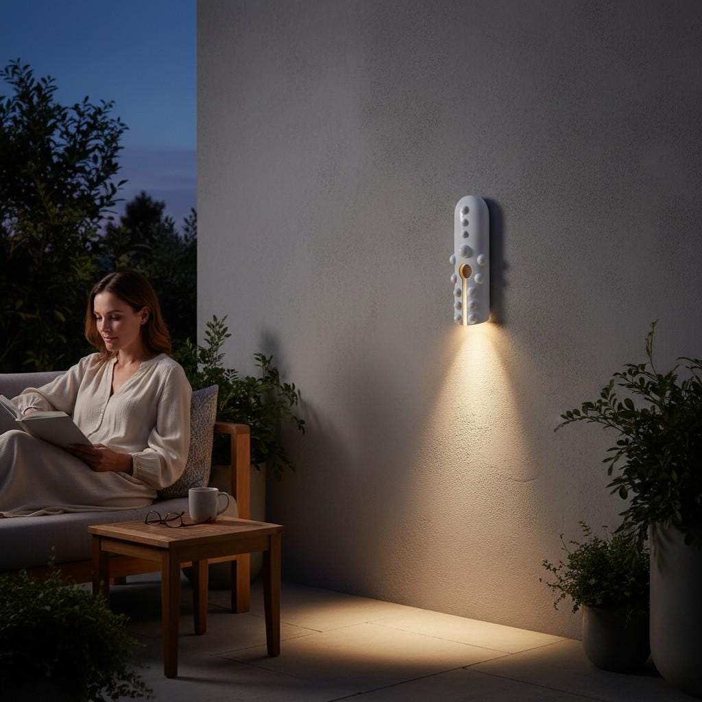 Mona — Wall Sconce, handmade ceramic