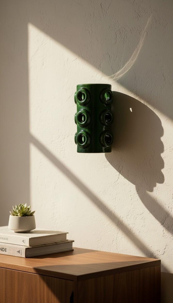 Freya — Wall Sconce, handmade ceramic