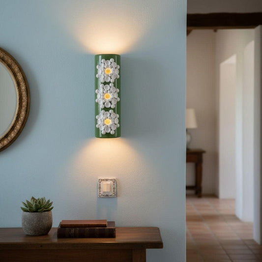 Mia — Wall Sconce, handmade ceramic