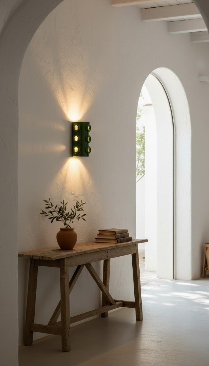 Freya — Wall Sconce, handmade ceramic