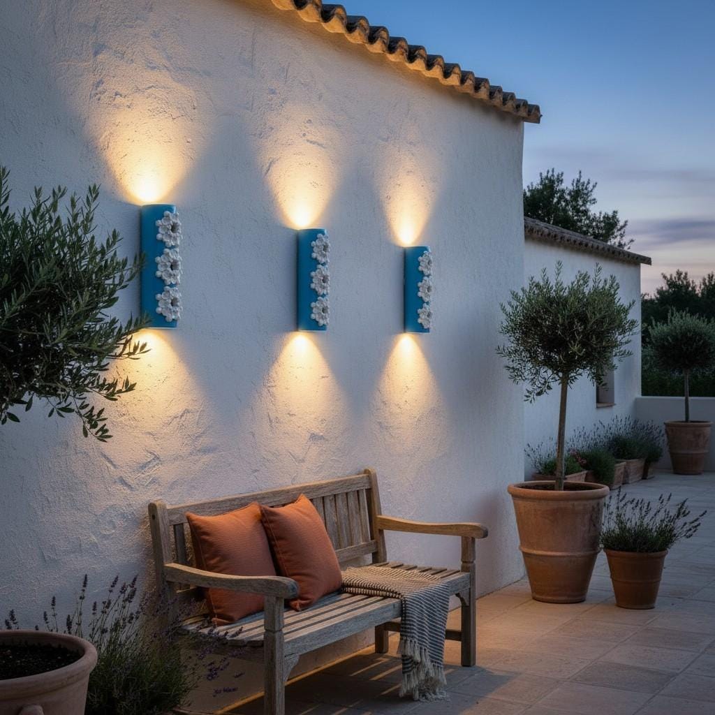 Mia — Wall Sconce, handmade ceramic