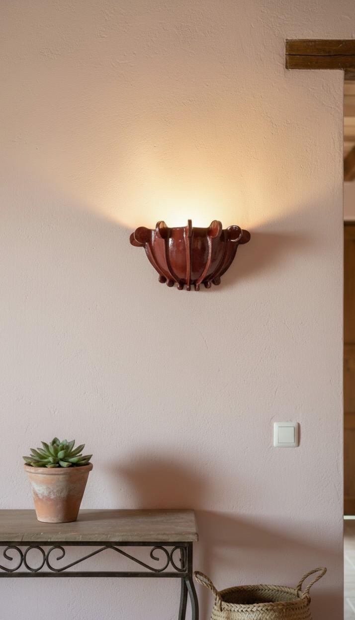 Neo Art Deco — Wall Lamp, handmade ceramic