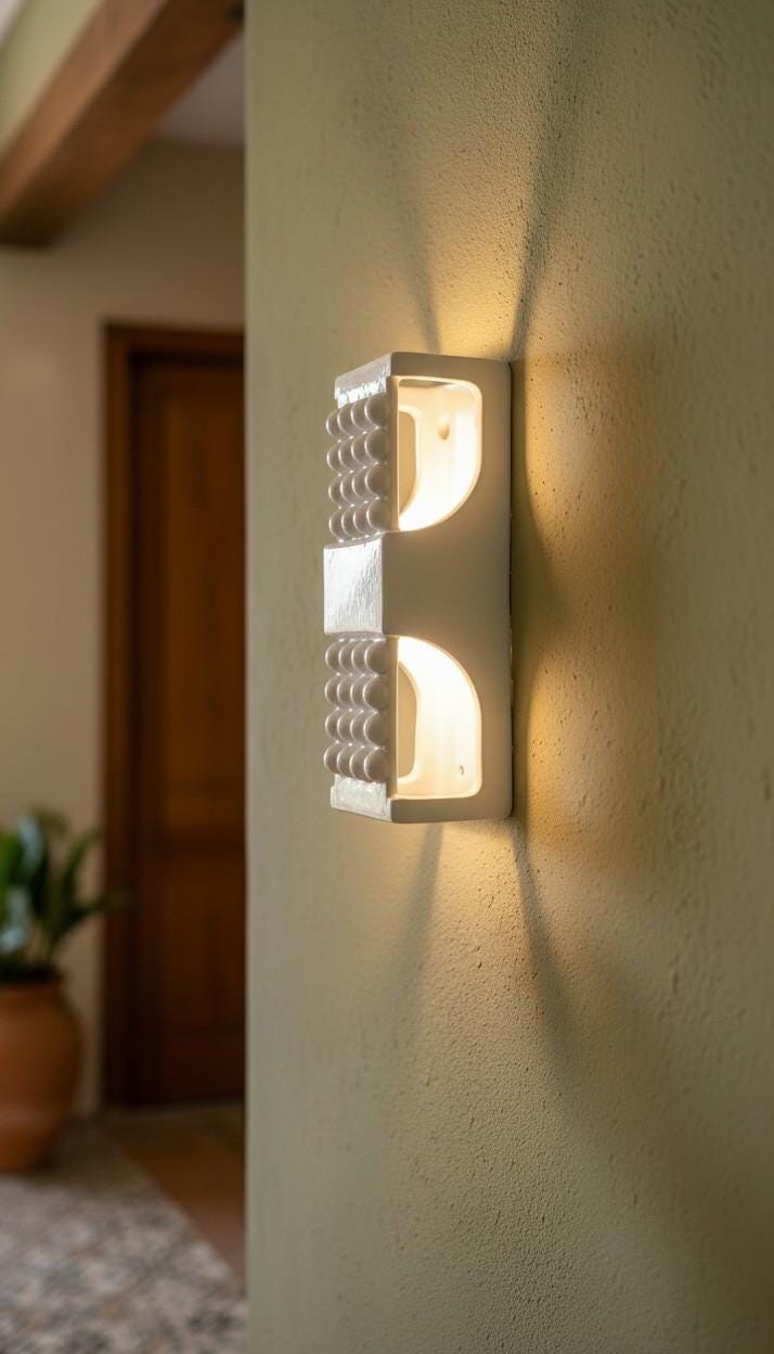 Vega — Wall Sconce, handmade ceramic