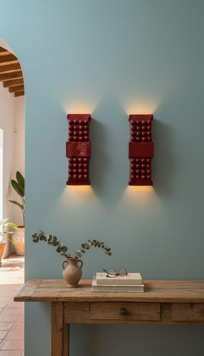 Vega — Wall Sconce, handmade ceramic