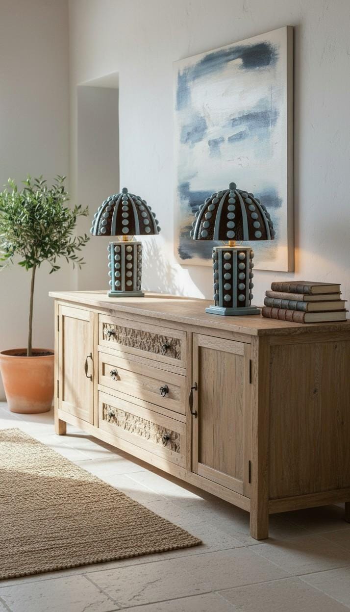 Mushroom Table Lamp — Handmade Ceramic