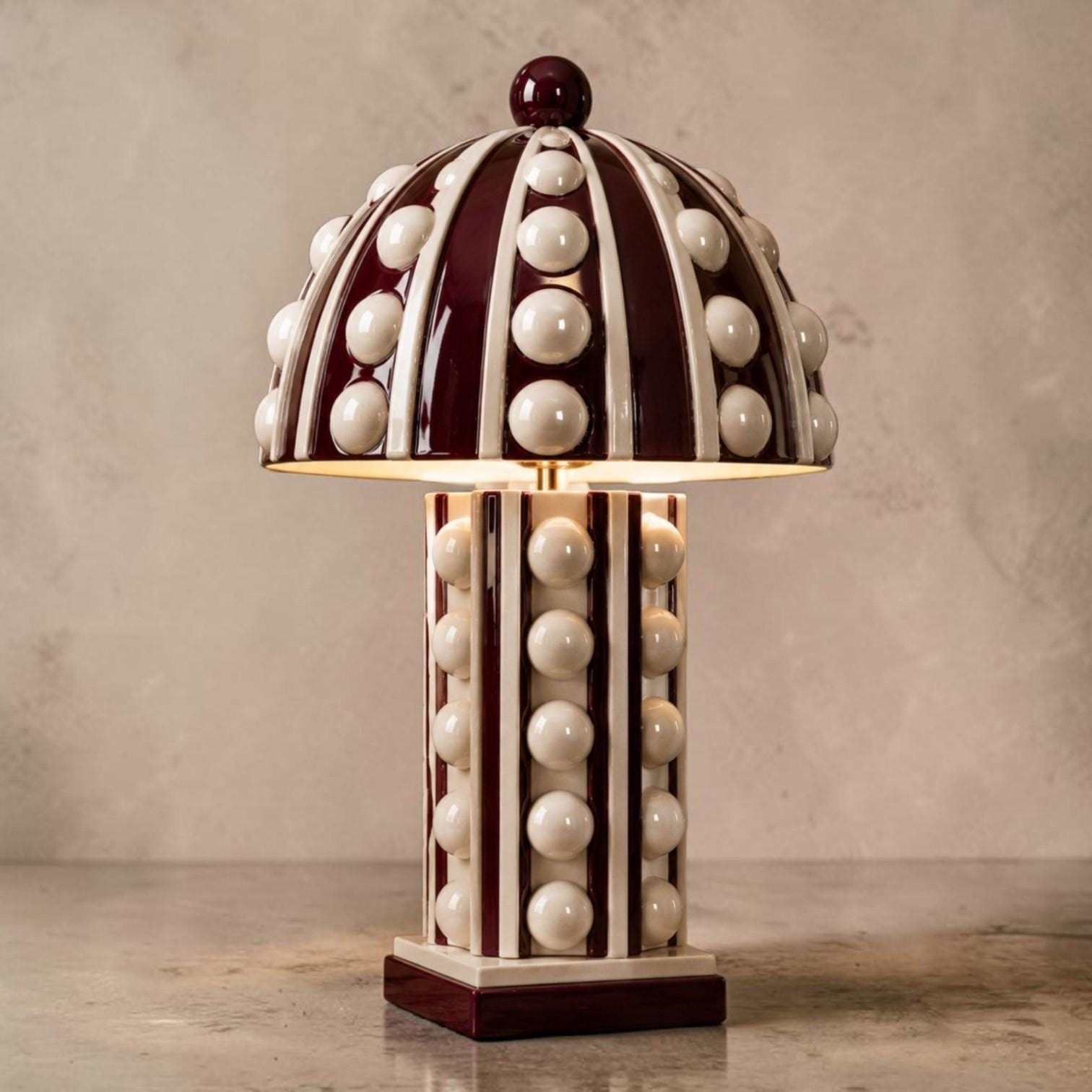 Mushroom Table Lamp — Large, handmade ceramic