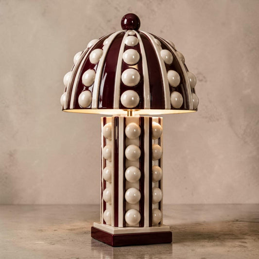Mushroom Table Lamp — Large, handmade ceramic