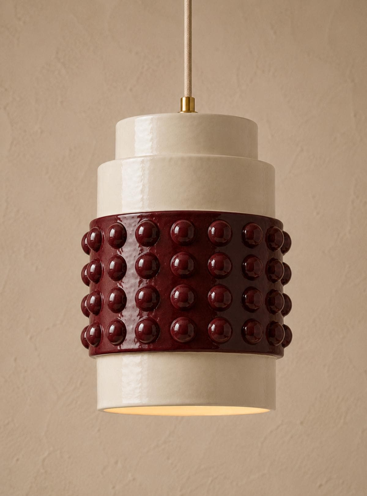Candra — Ceiling Pendant, handmade ceramic