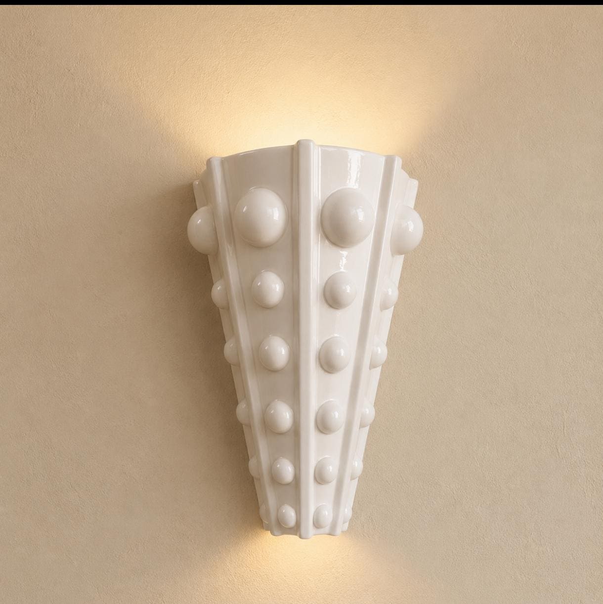 Queen — Wall Sconce, handmade ceramic