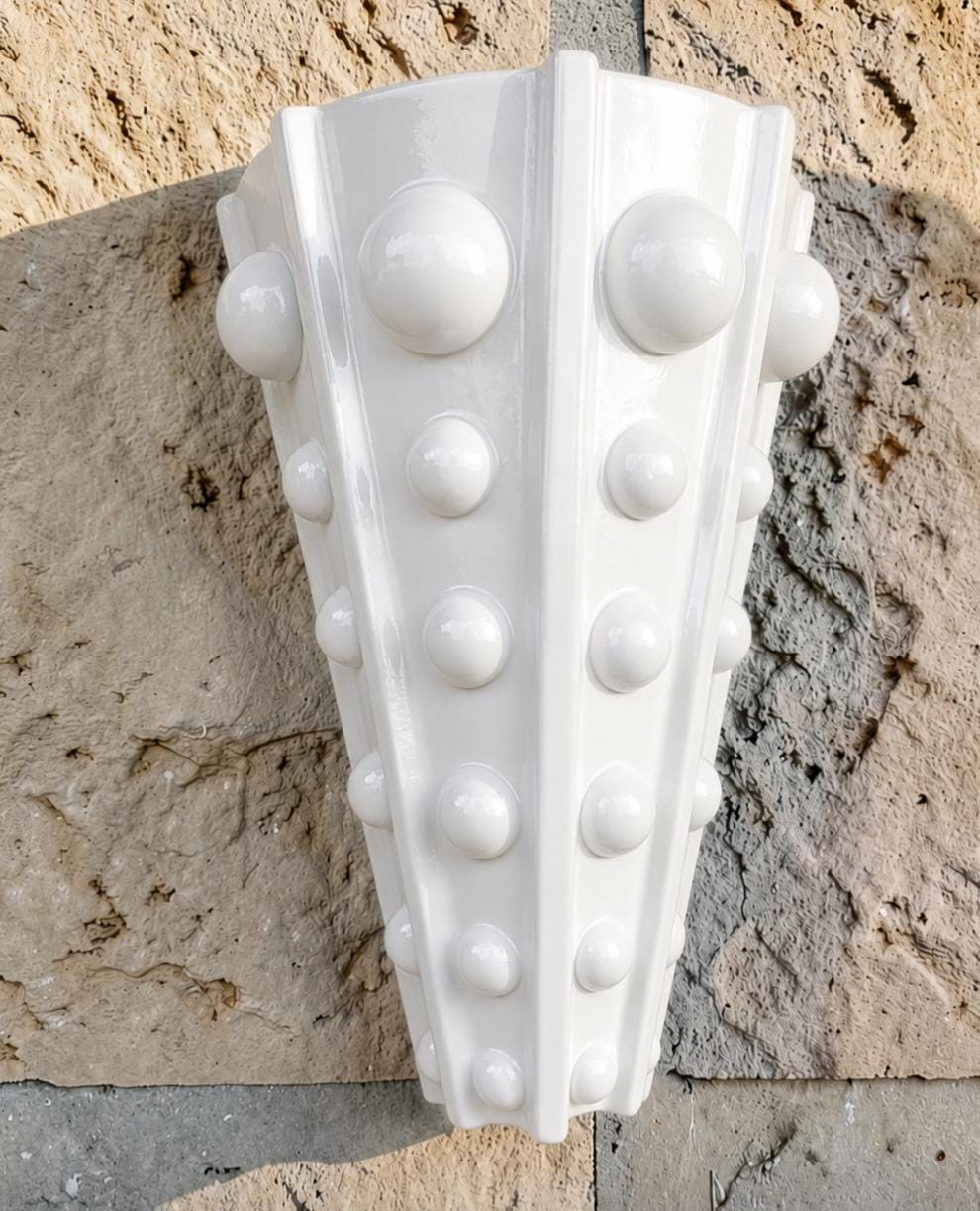 Queen — Wall Sconce, handmade ceramic