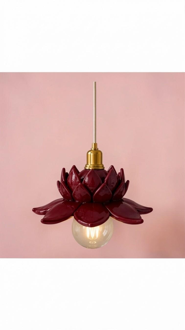 Lily — Ceiling Pendant, handmade ceramic