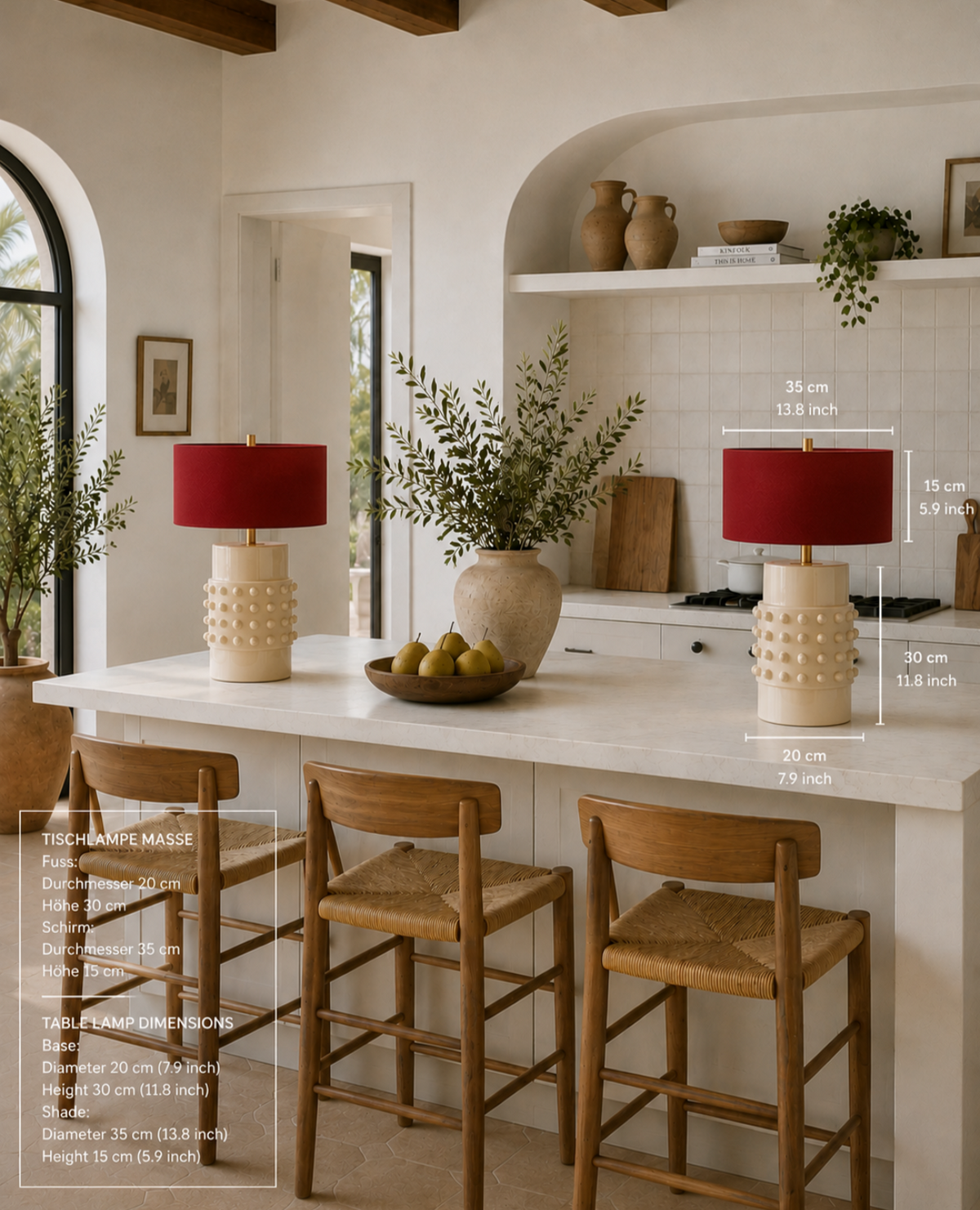 Table Lamp Candra — Handmade Ceramic